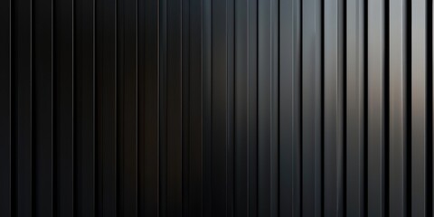 Obraz premium A detailed, realistic portrayal of vertical black slats