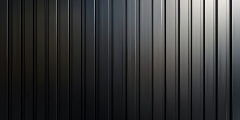 Obraz premium A detailed, realistic portrayal of vertical black slats