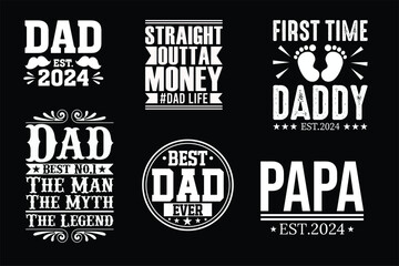 Father's Day T-shirt Design Bundle