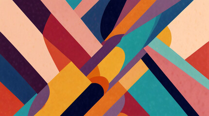 Modern presentation background with vibrant abstract shapes and colors