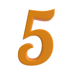 5 number 3d