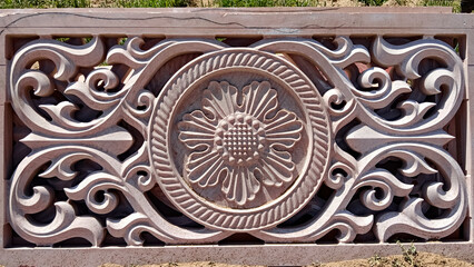 Beautiful craftsmanship on stone, beautiful design on stone, art on stone