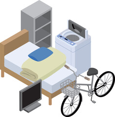 シングルの引越し、ごみ回収