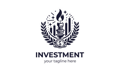Investment logo to represent your design needs.