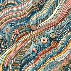 seamless pattern with paisley