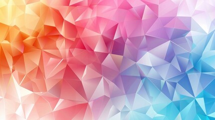 Fototapeta premium Colorful polygonal geometric background