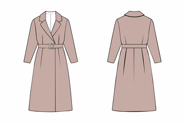 jacket dress vector illustration