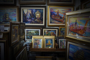 Art Frames and oil paintings Gallery from Thailand.	