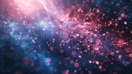 Obraz premium Moving light particles background