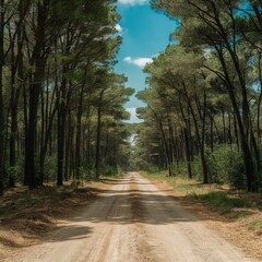 Obraz premium road in the woods