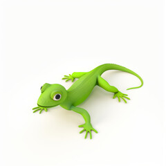 lizard icon in 3D style on a white background
