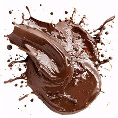 "Chocolate Artistry: Dripping Chocolate in Motion"