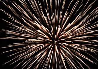Beautiful Sepia Fireworks Illuminating the Night for Festive Celebrations.