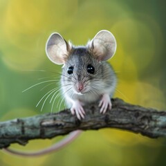 Cute Mousy on Branch