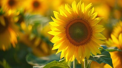 "Vibrant Sunflower Field: Nature's Golden Harvest"