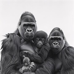 "Gorilla Family Portrait"