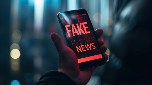 the phone with fake news