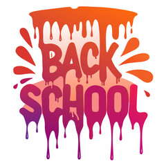 Fototapeta premium illustration of a background Back to School T-Shirt Design