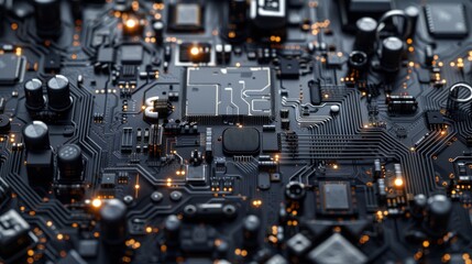 Fototapeta premium The electronic circuit board