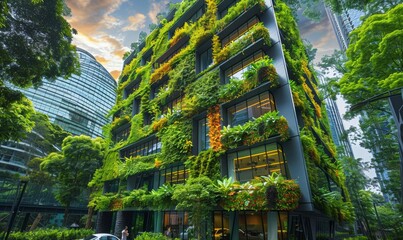 Discover Transformative Green Urban Spaces with Sustainable Cityscapes and Eco-Friendly Living Featuring Vertical Gardens Electric Cars and Renewable Energy Solutions