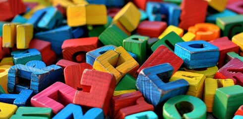 "Colorful Alphabet Blocks"
