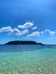 Tropical island in the ocean