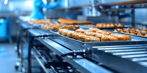 Utilizing technology to improve food processing efficiency and quality. Concept Food Processing, Efficiency, Quality, Technology Integration, Innovation