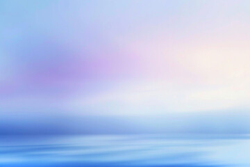 Obraz premium Soft gradients of sky blue and lavender in an abstract blur evoke tranquility.