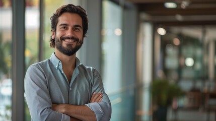 Fototapeta premium The smiling young professional