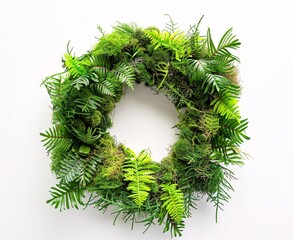 "Artificial Greenery Wreath Decoration"