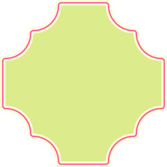 Abstract blank frame illustration for your design