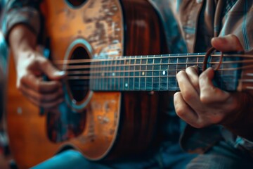 Fototapeta premium Lyrics tell the story of the song, providing meaning and connecting with listeners on a personal level