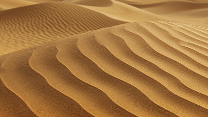 A dynamic photograph of a sand dune texture with intricate wind patterns