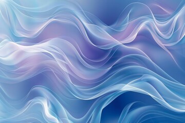 Fototapeta premium Blue and purple abstract waves background