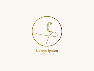 minimal Letter L and C corporate logo 3d set for company, website flyer brochure,mockup,clothing brand, business company logos sign symbol, Brown L C sign logo template object background tatto badge