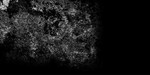 Black and white abstract grunge old concrete wall texture stain isolated overlay decorative vintage background.