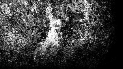 Black and white abstract grunge old concrete wall texture stain isolated overlay decorative vintage background.
