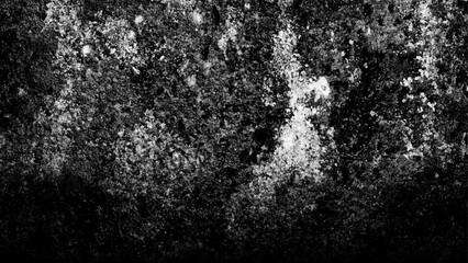 Black and white abstract grunge old concrete wall texture stain isolated overlay decorative vintage background.