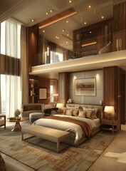 Luxurious Hotel Bedroom Suite