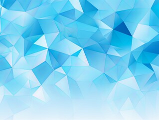 Fototapeta premium Blue Geometric Gradient: Abstract Low Poly Design