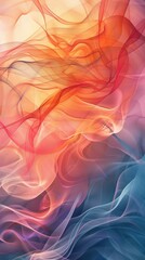 Obraz premium Abstract Art Tapestry with Red and Blue