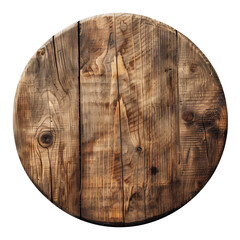 Fototapeta premium isolated circle wood plank banner