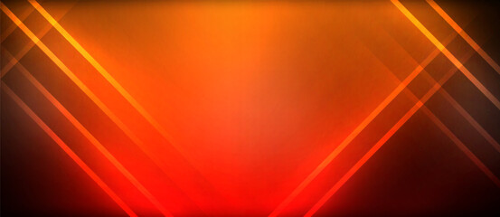 Fototapeta premium Neon glowing circle rays, light round lines in the dark, planet style neon wave lines. Energetic electric concept design for wallpaper, banner, background