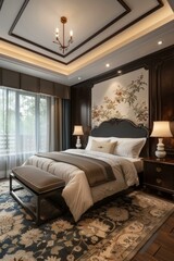 Luxury Villa Master Bedroom Interior Design