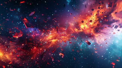3D Sci-Fi Nebula Explosion