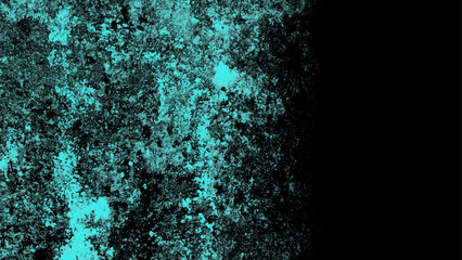 Cyan abstract grunge old concrete wall texture stain isolated overlay decorative vintage background.