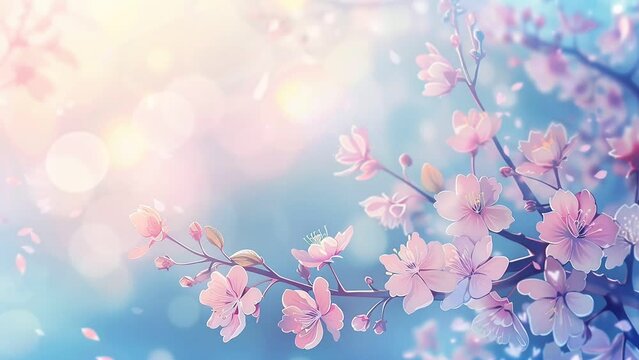 abstract spring beautiful flower border background. Colorful Flower background template.