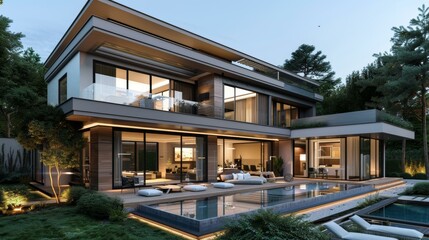 Stunning Modern Luxury Villa with Pool and Tropical Garden