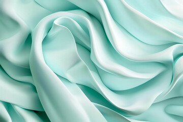 Turquoise 3D abstract perfect for promoting spring fashion brands.