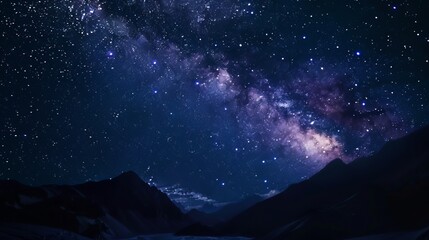 Obraz premium The milky way over the swiss alps